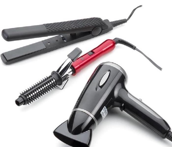 Hair dryer, flat iron, and curing iron