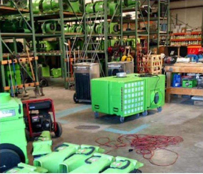 Equipment in warehouse